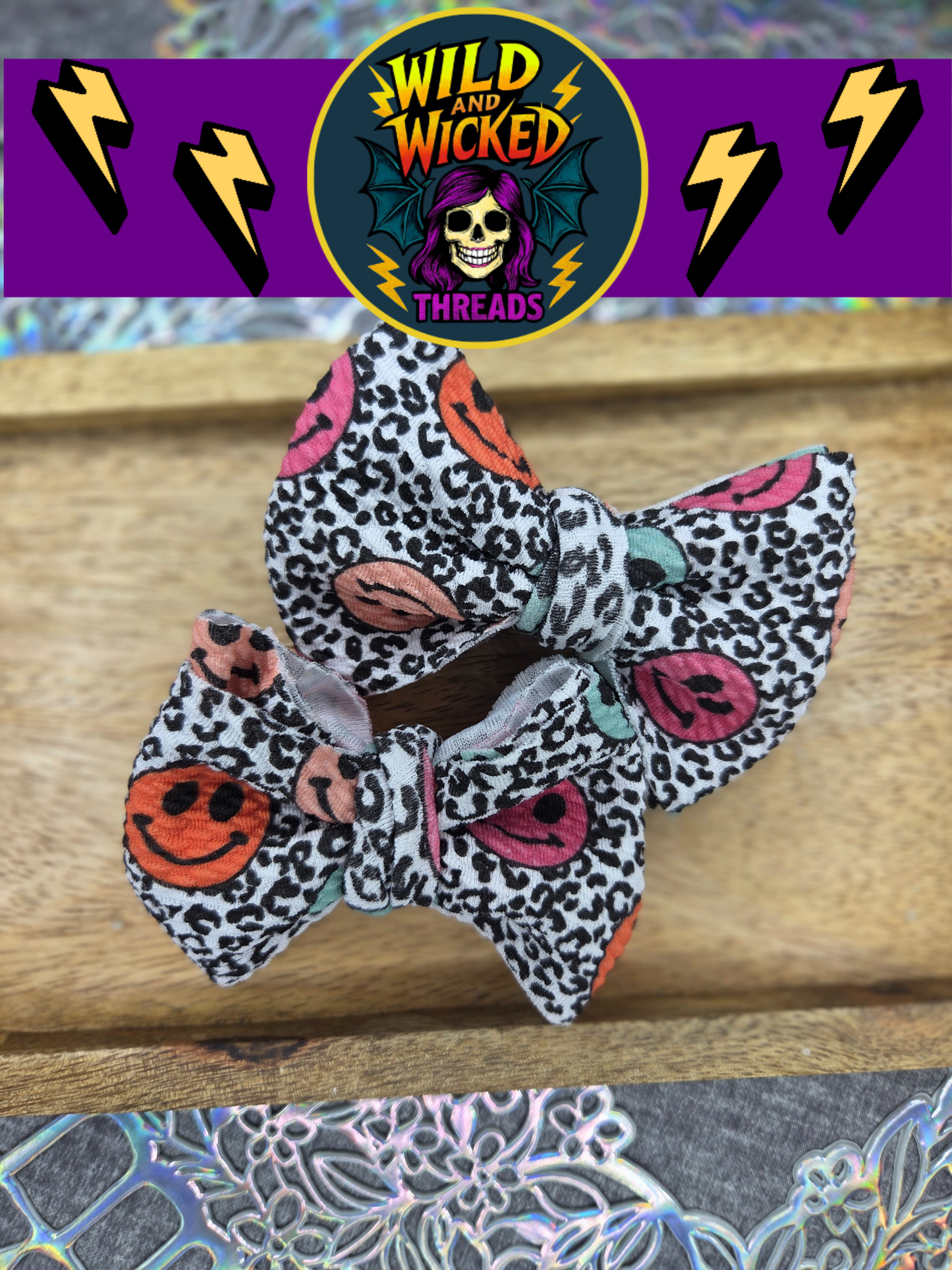 Smiley Leopard Cutie Bows