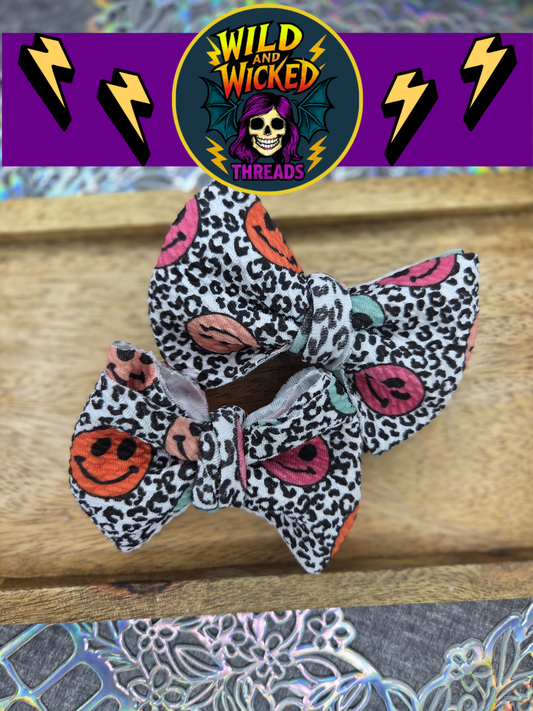 Smiley Leopard Cutie Bows