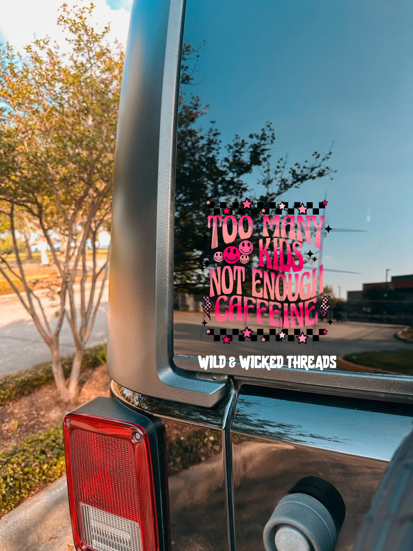 Too Many Kids UV Decal